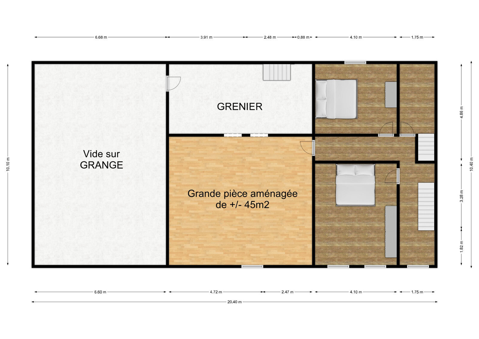 Ancien corps de ferme de 150 m² avec nombreuses dépendances et jardin - Rez+1 - rue du chateau - maubert-fontaine