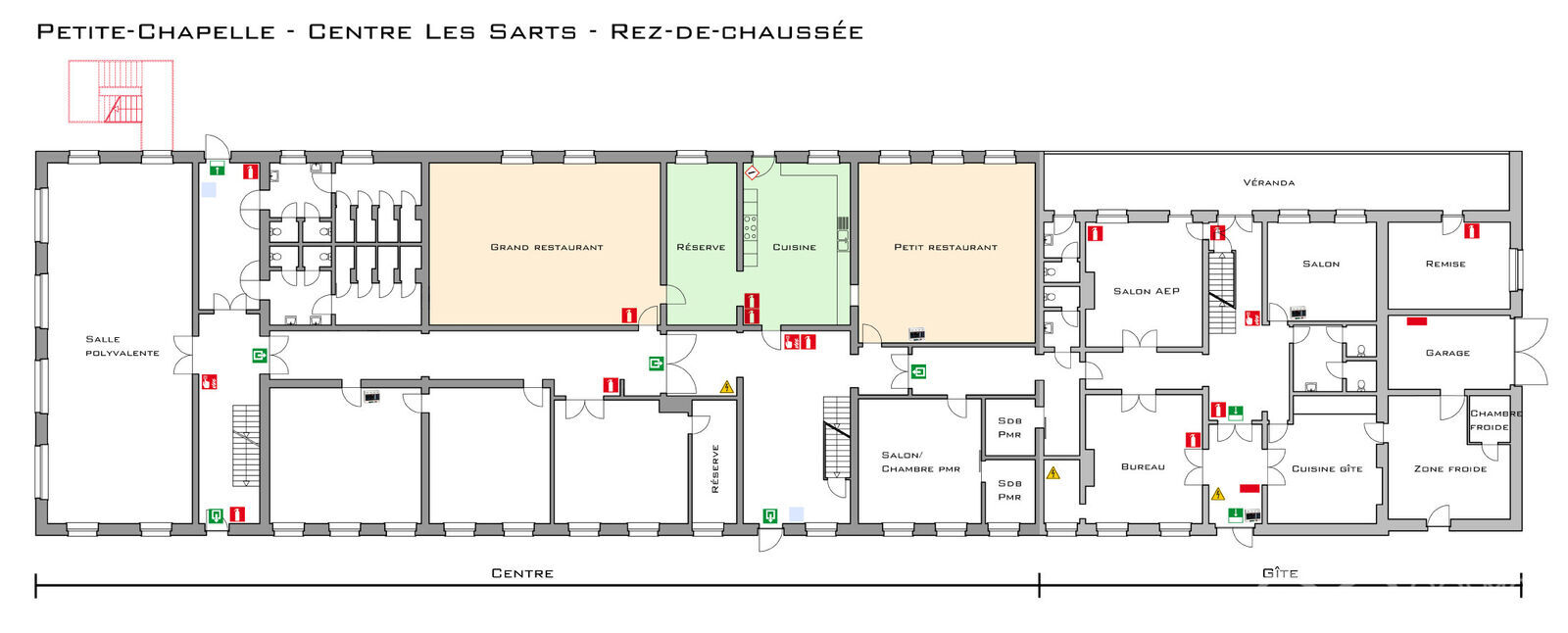 Immeuble de 30ch-120 lits sur 1ha 74a - Aep - rez