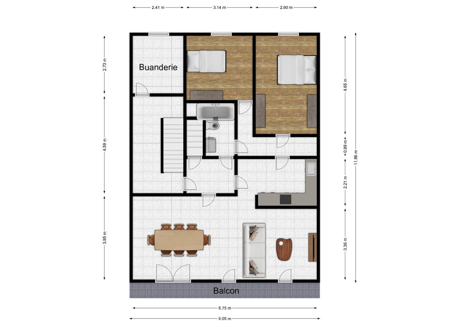 Immeuble 1 commerce et 2 appart. 2ch au centre de Nismes - Rez+1 - rue bassidaine 5 - nismes