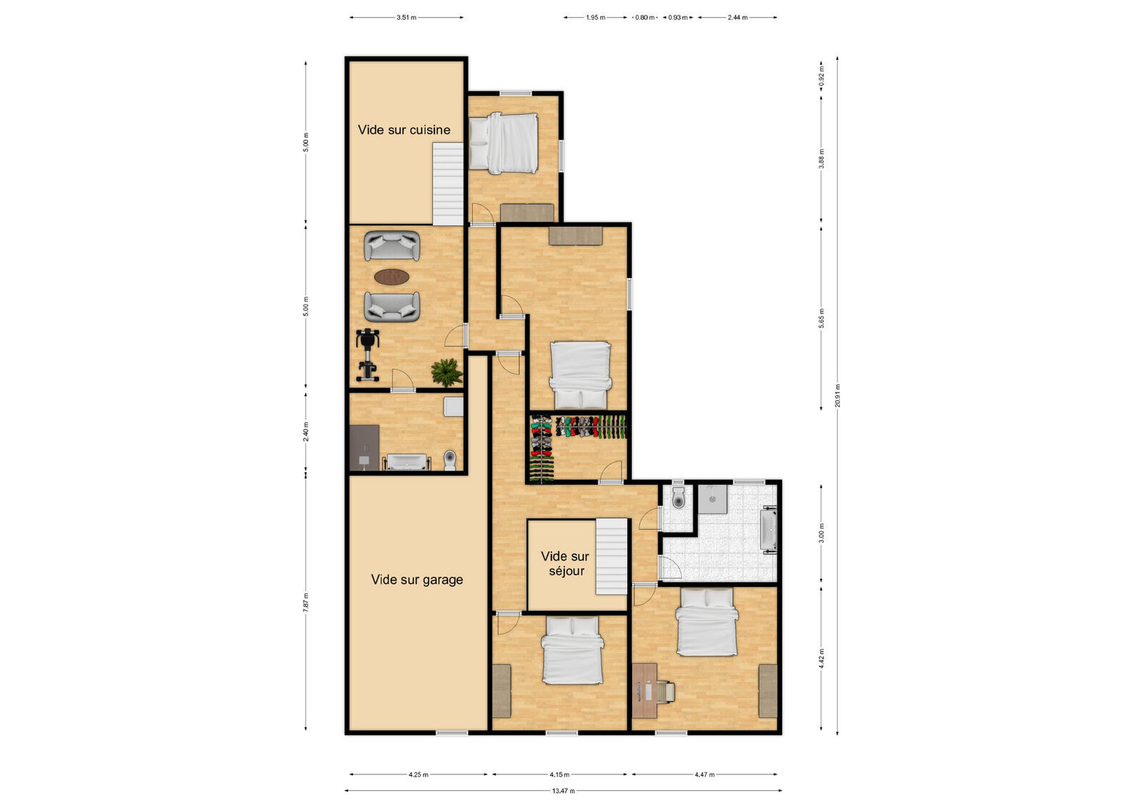 France/15' Belg. - Charmante maison 2ch avec partie "gîte" 2ch - Rez+1 - 1 rue de l epine - murtin-et-bogn