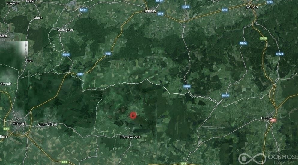 Brognon (FR) - Etang sur terrain de 29a 20ca - Simsat2
