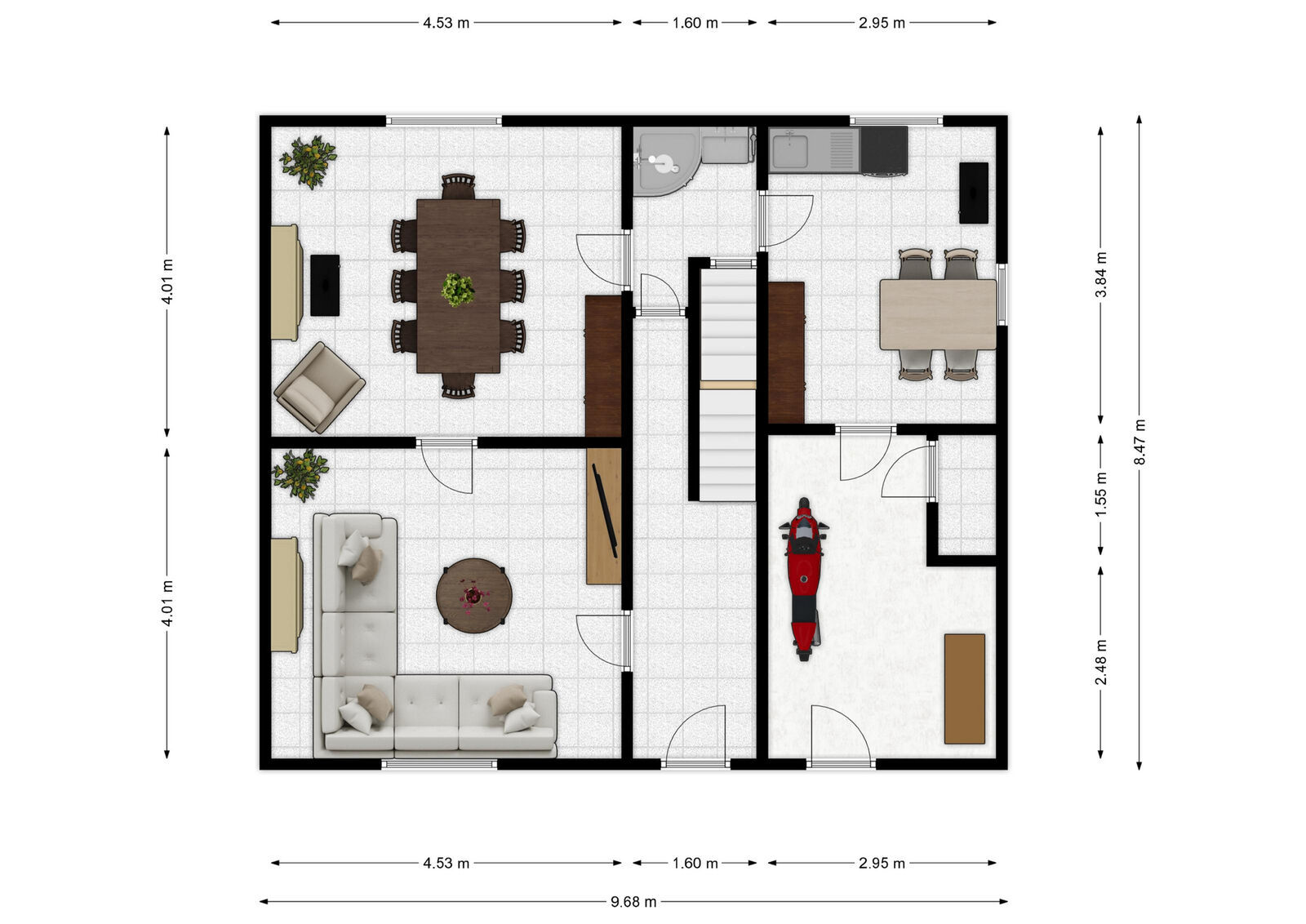 Maison villageoise 2ch+ av. caves et jardin - Rez - rue du moulin 10 - mazée