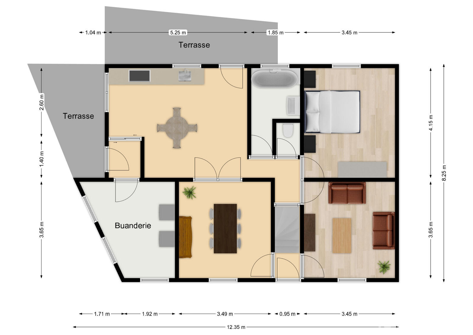 Maison de 98 m² avec jardin et garage - 178685761 gaasbeek first floor first design 20251109 186a9c