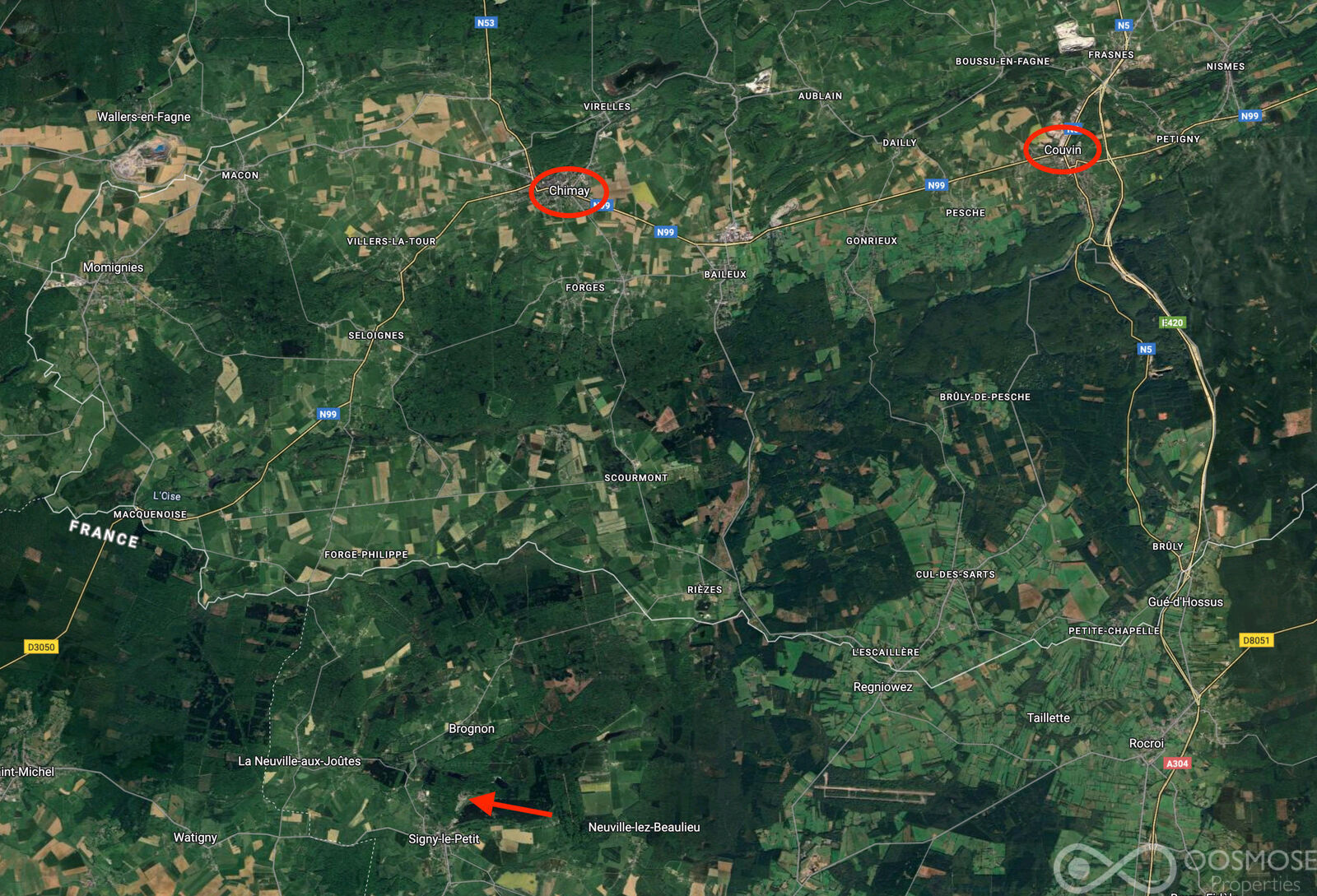 Maison de vacances 6 pers. à 5' de la frontière - Sat3 - domaine de la mote 2 - signy-le-petit