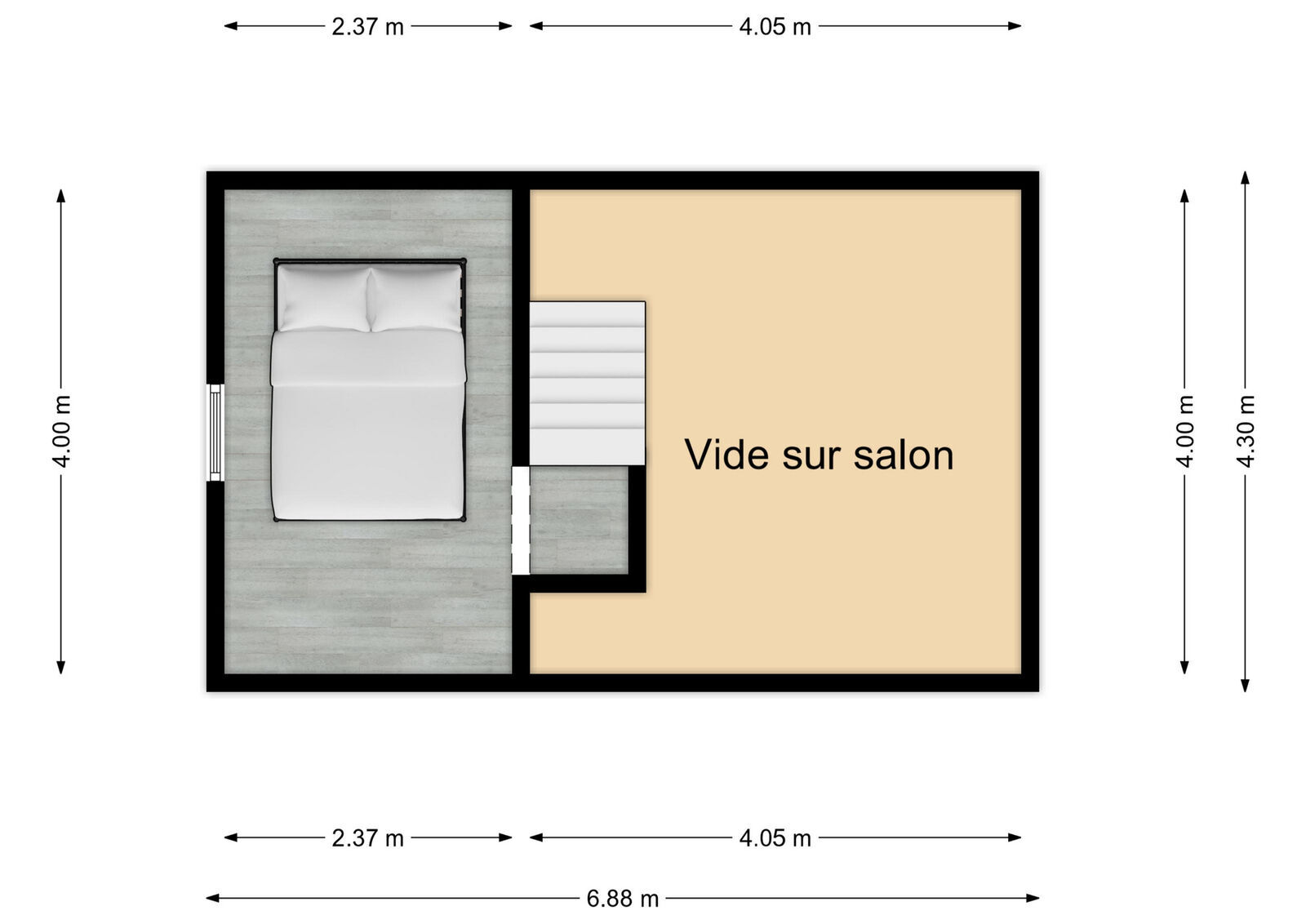 Maison de vacances 6 pers. à 5' de la frontière - Plan rez+1 - domaine de la motte 2 - signy-le-petit