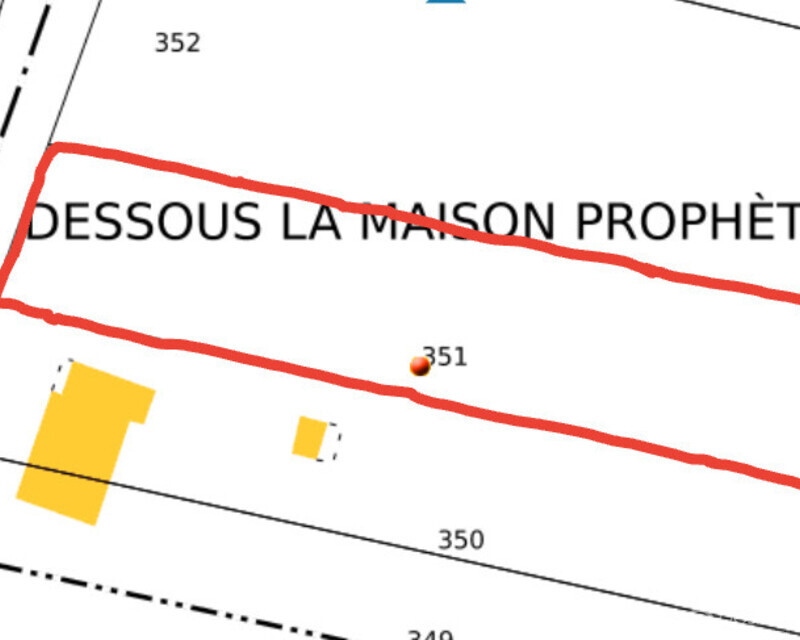 Terrain à bâtir 1920m² - Cadastrec351