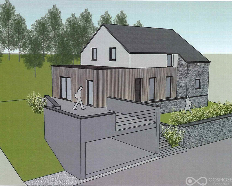 Maison à rénover avec projet sur 17a au pied de la forêt - Projet vue 1