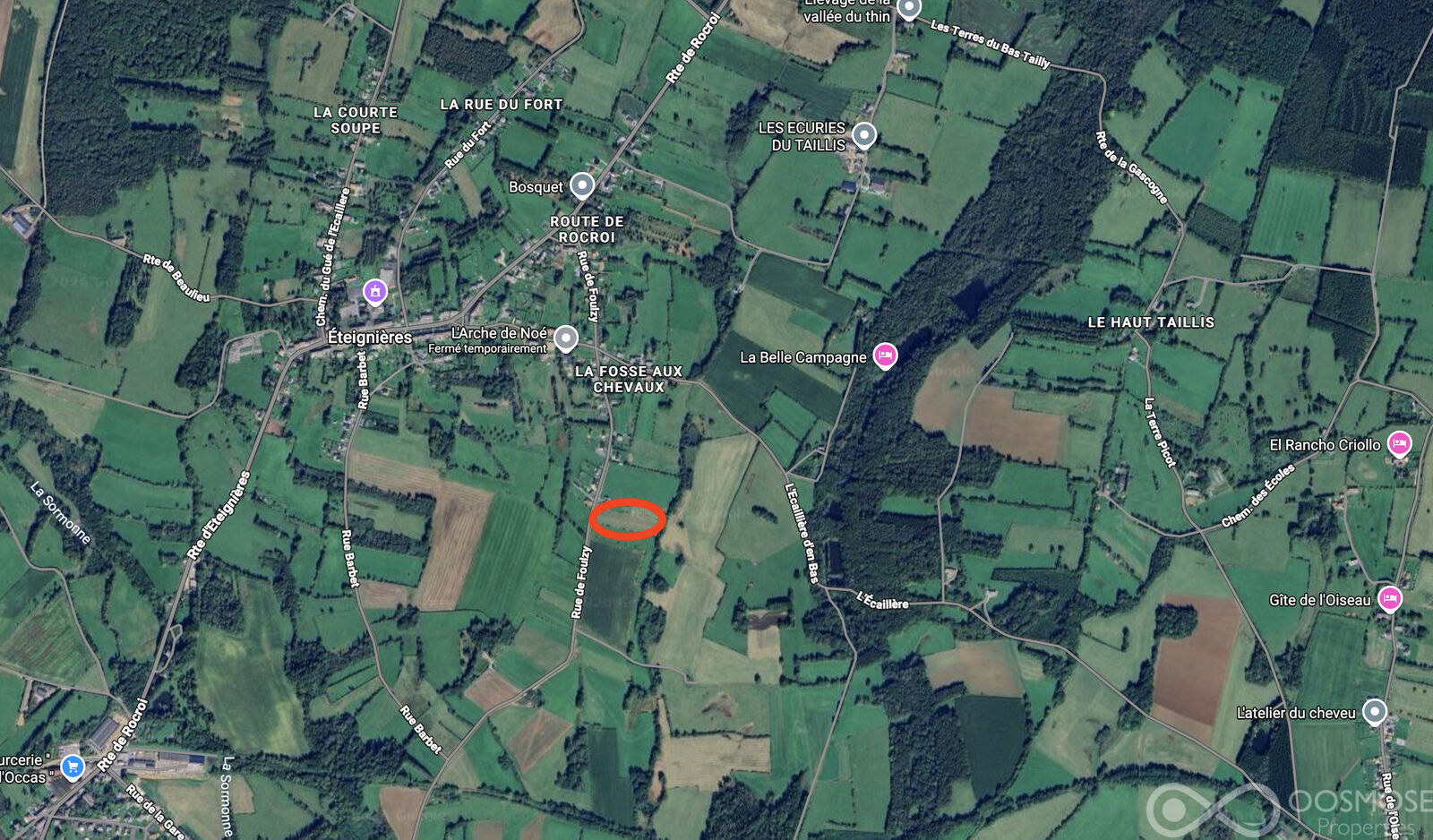 Terrain à bâtir de 4426 m2 à vendre à Eteignières  - Capture d écran 2026-04-01 à 09.50.02