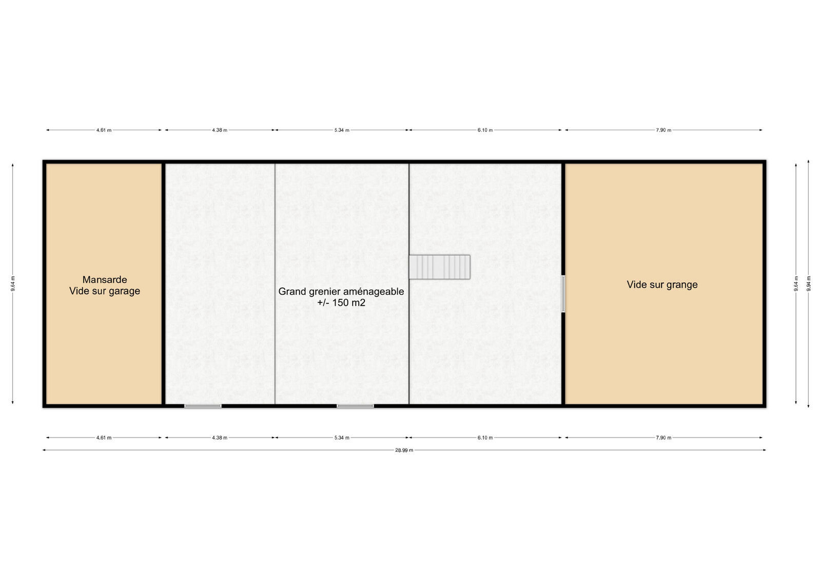 Charmante longère de plain-pied sur 5000 m² de jardin. - Rez+1 - rue de la sarthe - sévigny