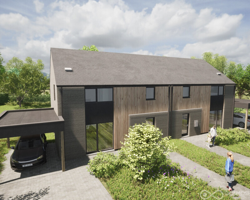 Ensemble de 2 terrains avec projet de 2 maisons et permis octroyé - Sans titre-10