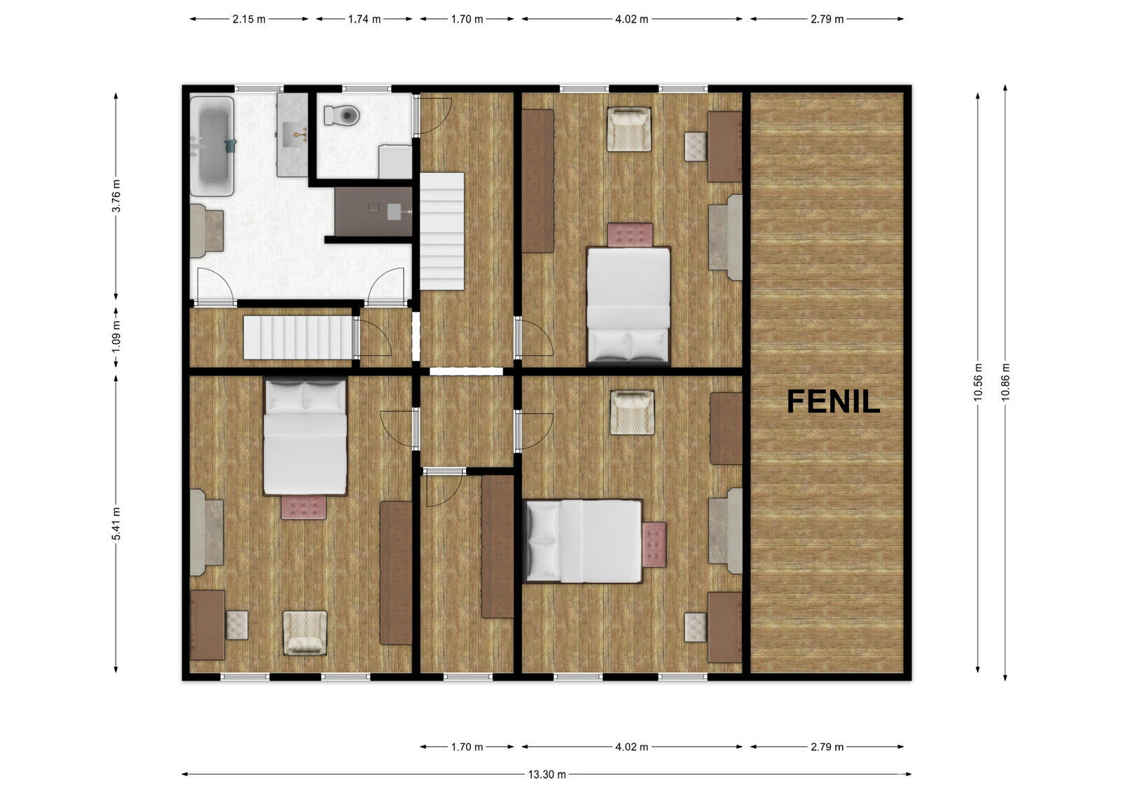 Maison de caractère avec 3 chambres et jardin privatif - Rez+1 - signy