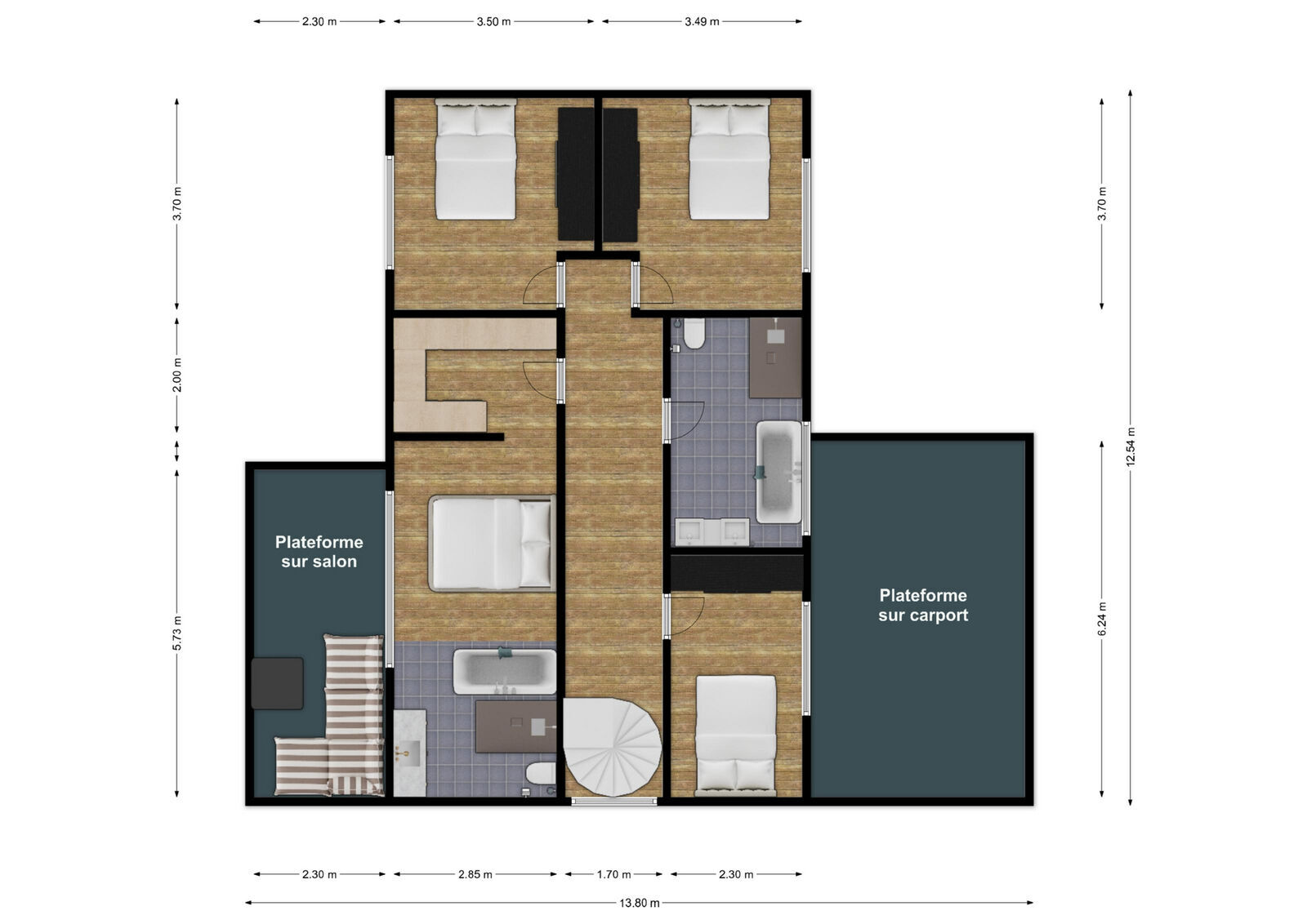 Villa de 2023 sur 19 ares dans cadre calme et boisé à 5' des Lacs - 187716973 trieu robin r rez1 first design 20260716 acb113