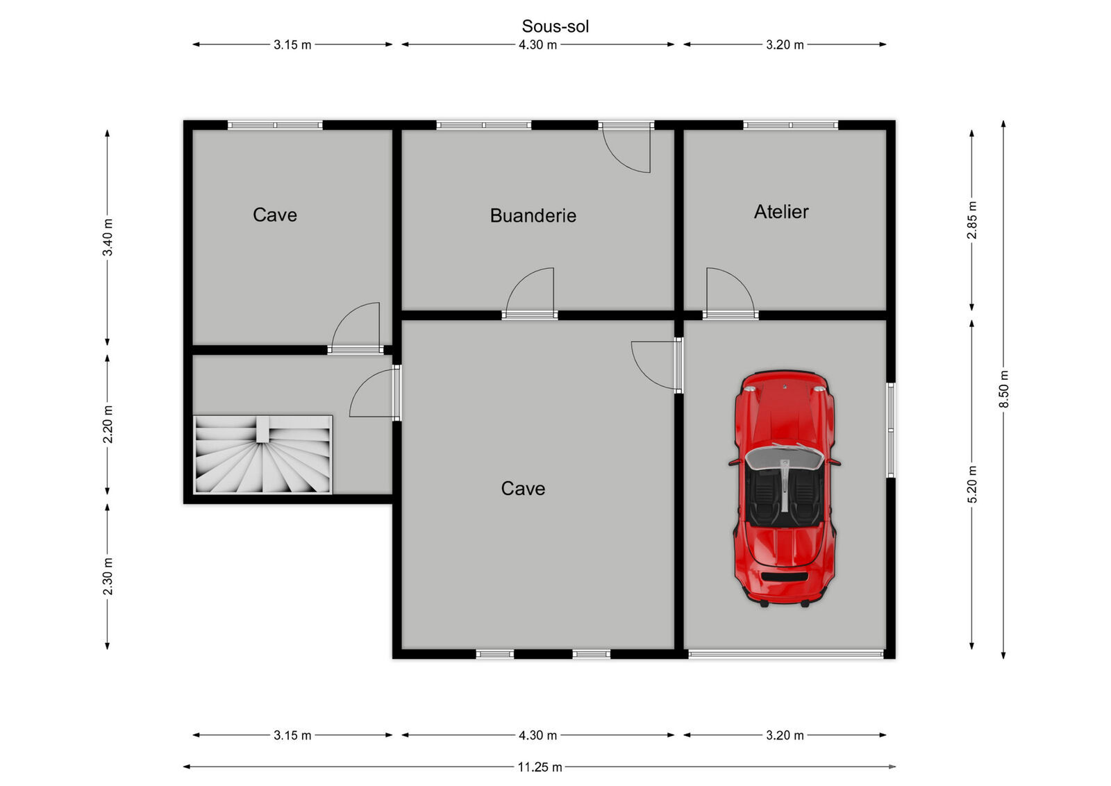 Pavillon de 135 m² dans le quartier de la Campagne à Revin - 189743341 roynette revin sous sol first design 20260920 32ff20
