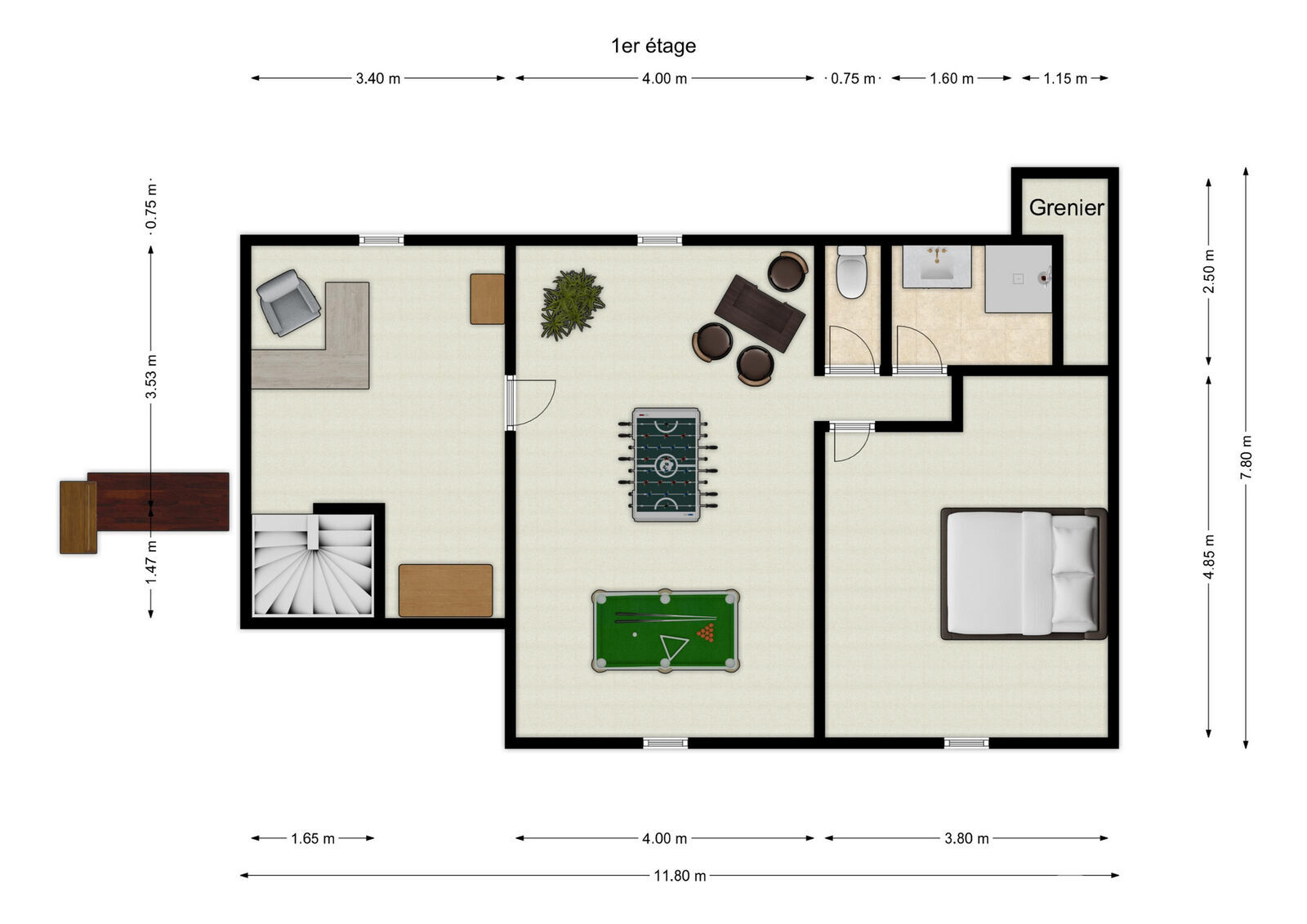 Pavillon de 135 m² dans le quartier de la Campagne à Revin - 189743341 roynette revin 1er tage first design 20260920 7471c3