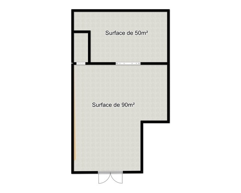 Entrepôt 140 m² situé à proximité de la N5  - Plan entrepôt